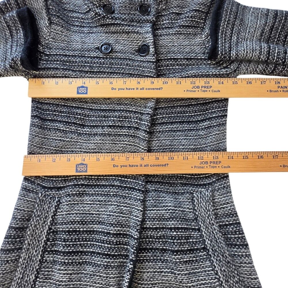 VTG French Connection Sweater Coat Medium Lambswool Angora Knit Cardigan Y2K - Picture 7 of 11